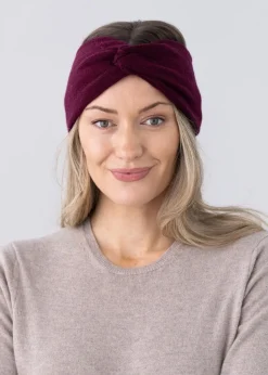 Cashmere Headband - Bordeaux