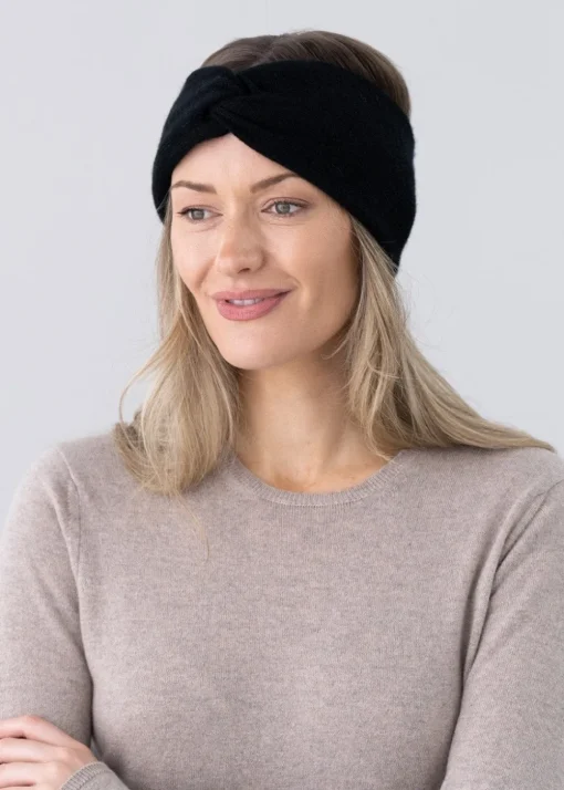 Cashmere Headband - Black