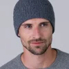 Cashmere Ribbed Hat - Derby Grey