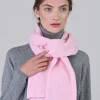 Cashmere Ribbed Scarf - Marshmallow