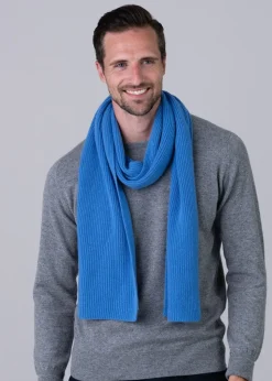 Cashmere Ribbed Scarf - Isfahan