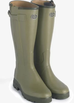Chasseur Cuir Ladies Wellingtons - Vert Vierzon