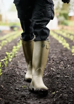 Chasseur Cuir Wellingtons - Vert Vierzon