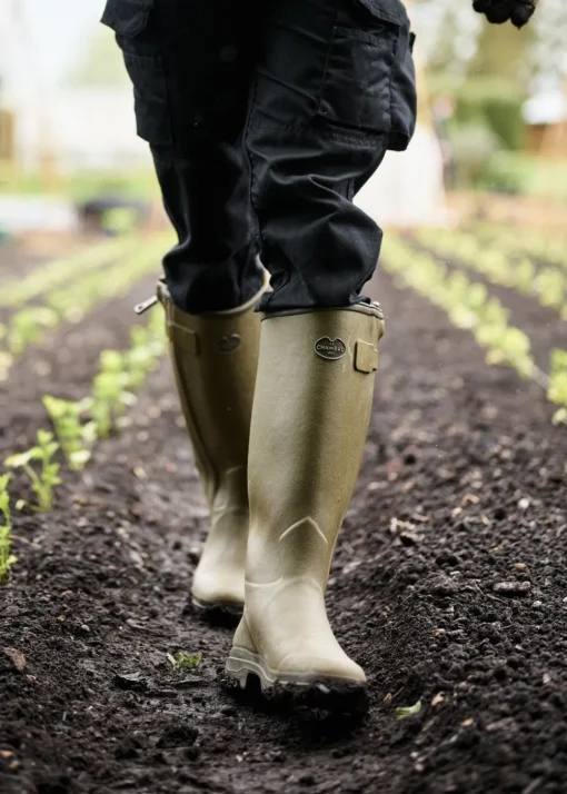 Chasseur Cuir Wellingtons - Vert Vierzon