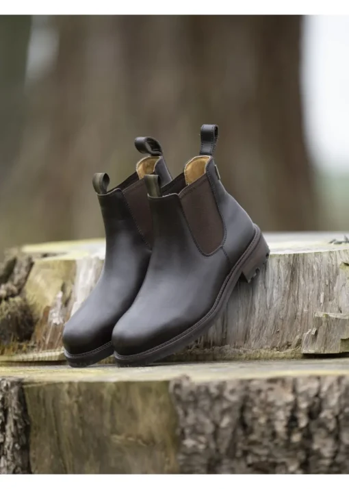Chelsea Aventure Cuir Boots - Marron Fonce