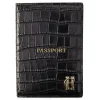 Chelsea Passport Holder - Black Croc