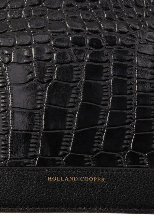 Chelsea Passport Holder - Black Croc