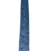 Cheviot Tie - Sky Blue Racing Horse