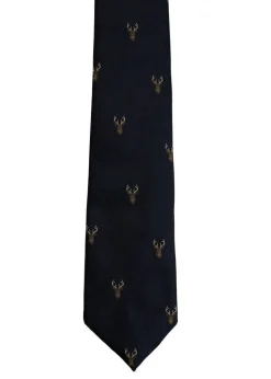 Cheviot Tie - Oxford Navy Stag
