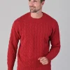 Chirnside 4 Ply Cashmere Crew - Poppy Mel