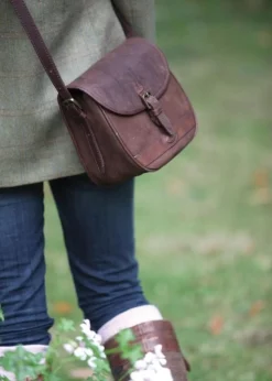 Clara Large Saddle Bag - Walnut