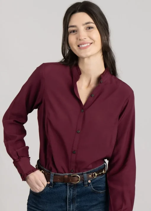 Clarion Blouse - Tawny Port
