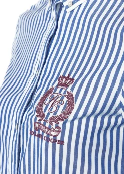 Classic Button Down Shirt - Navy Stripe