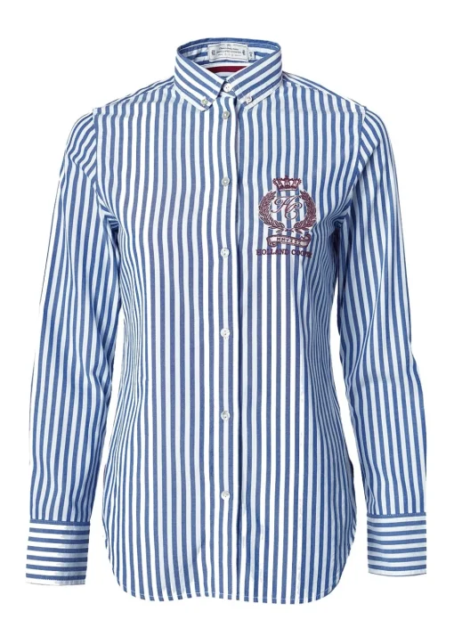 Classic Button Down Shirt - Navy Stripe