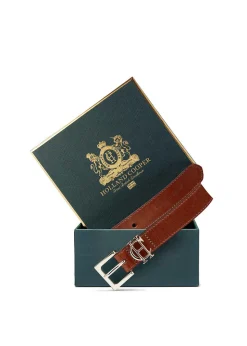Classic Logo Belt - Tan