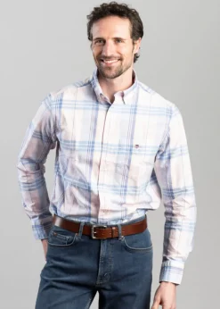 Classic Oxford Check Shirt - Light Pink