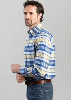 Classic Oxford Check Shirt - Rich Blue