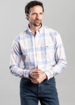Classic Oxford Check Shirt - Light Pink