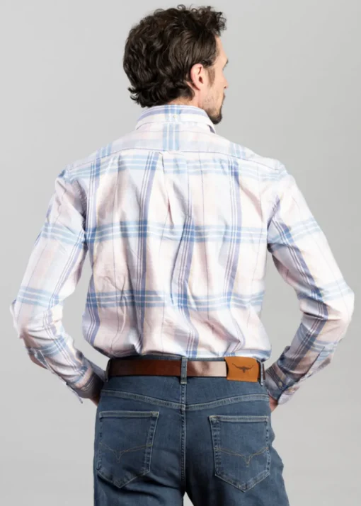 Classic Oxford Check Shirt - Light Pink
