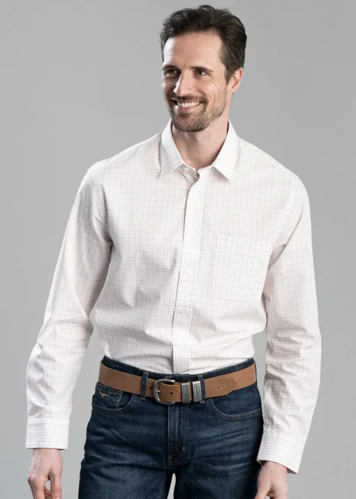 Classic Shirt - White and Red