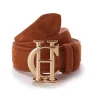 Classic Suede Belt - Tan