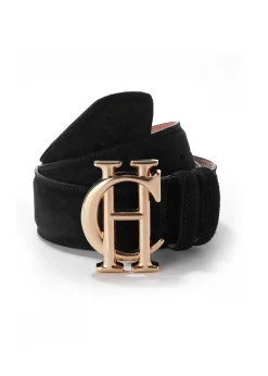 Classic Suede Belt - Black