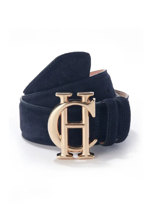 Classic Suede Belt - Ink Navy