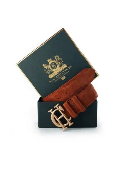Classic Suede Belt - Tan