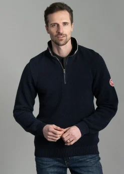 Classic Windproof Sweater - Navy