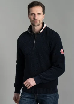 Classic Windproof Sweater - Navy