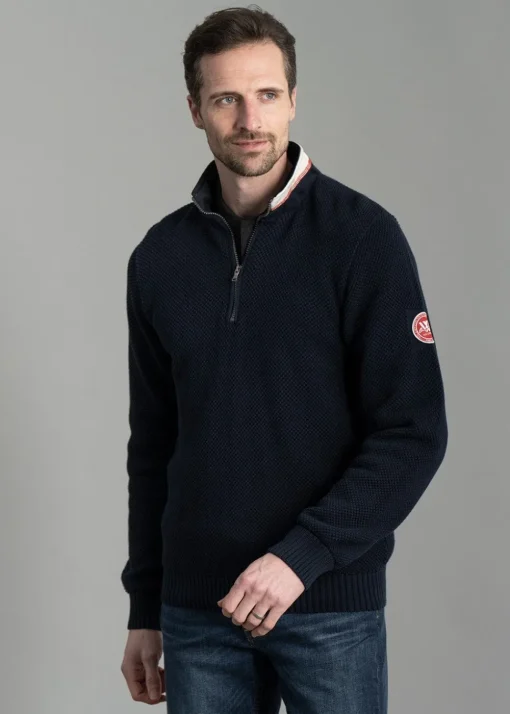 Classic Windproof Sweater - Navy