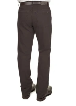 Coloured Broken Twill Jean - Brown