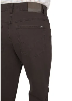 Coloured Broken Twill Jean - Brown