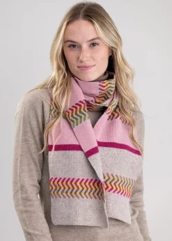 Cora Lambswool Scarf - Rose Beige