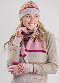 Cora Lambswool Scarf - Rose Beige