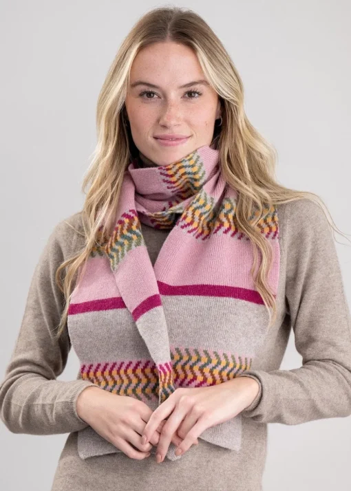 Cora Lambswool Scarf - Rose Beige