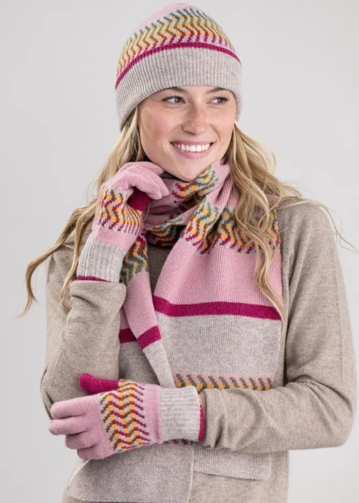 Cora Lambswool Scarf - Rose Beige