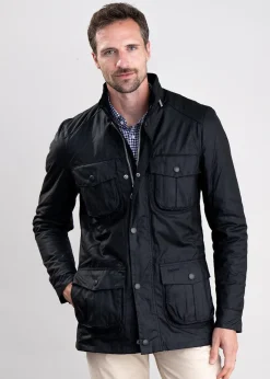 Corbridge Wax Jacket - Black