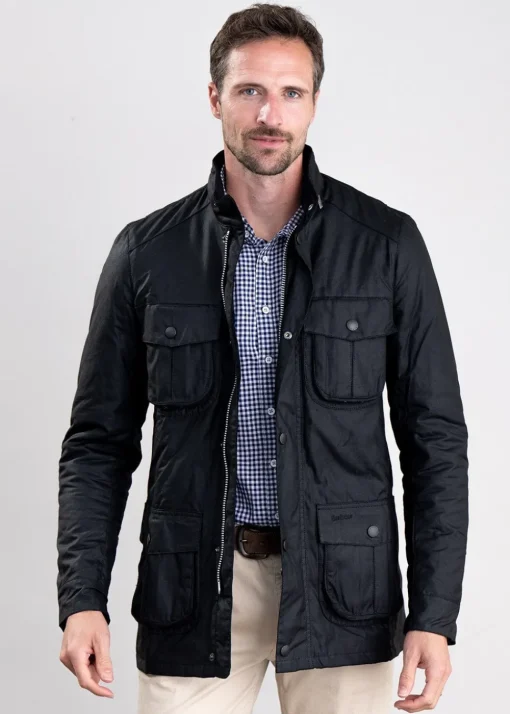 Corbridge Wax Jacket - Black