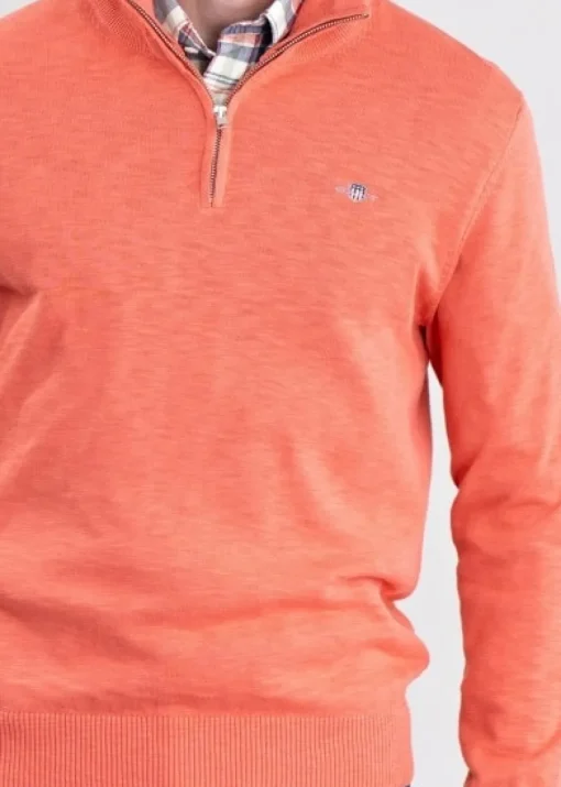 Cotton Flamme Half Zip - Sunset Pink
