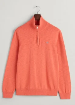 Cotton Flamme Half Zip - Sunset Pink