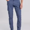 Cotton Linen Jeans - Dusty Navy