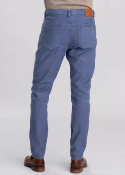 Cotton Linen Jeans - Dusty Navy