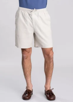 Cotton Linen Relaxed Shorts - Mist