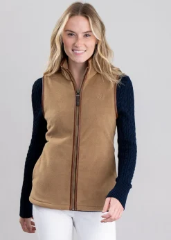 Country Fleece Gilet - Coffee