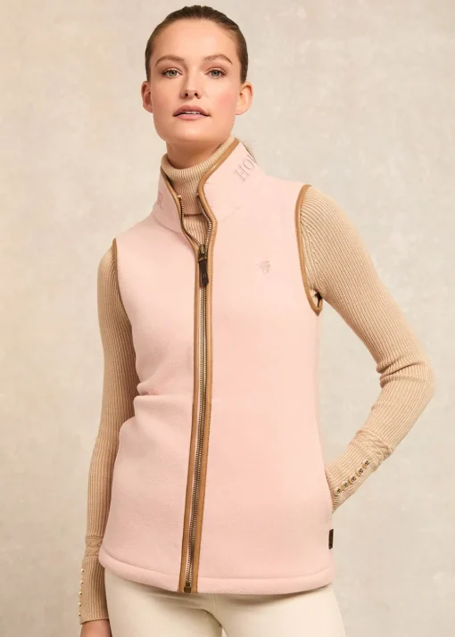 Country Fleece Gilet - Soft Pink