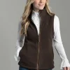 Country Fleece Gilet - Chocolate