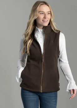 Country Fleece Gilet - Chocolate
