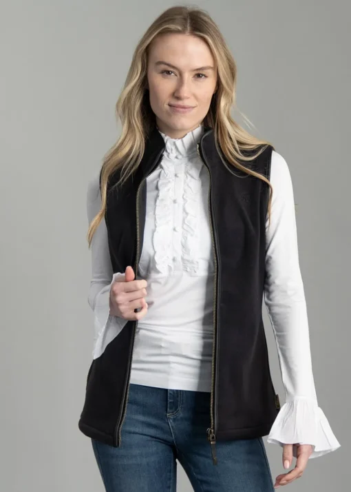 Country Fleece Gilet - Black
