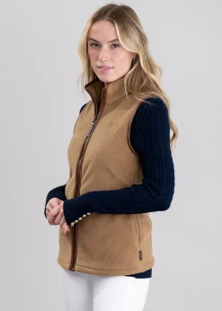 Country Fleece Gilet - Coffee